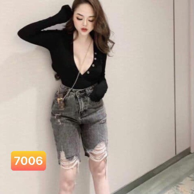 🔥Quần Jeans Ngố Nữ Rách✅