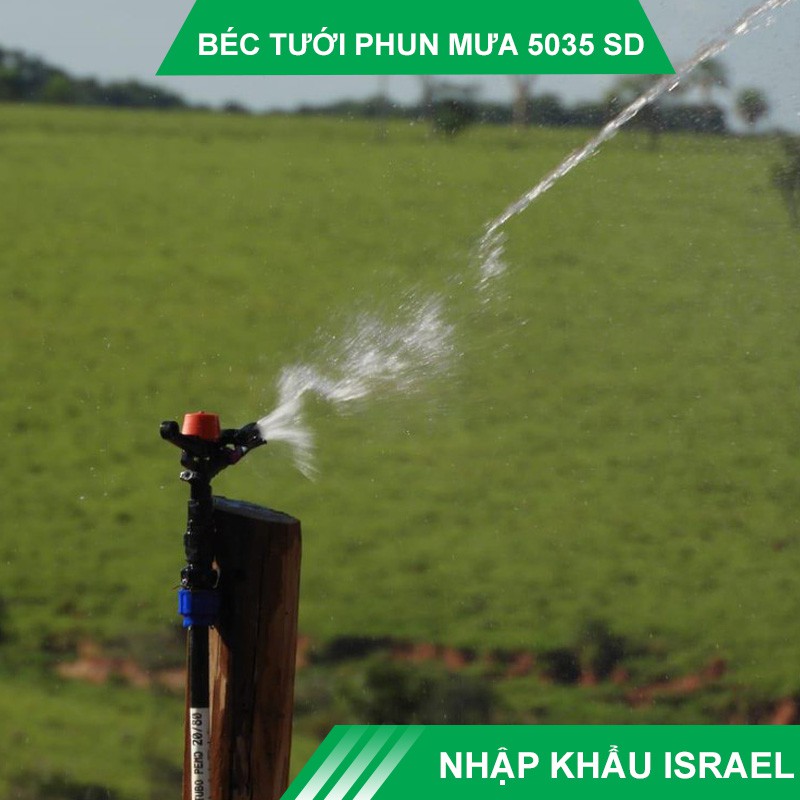 Béc tưới phun mưa cánh đập 5035 SD – NDJ  bán kính 14 mét, lưu lượng 1400 lít/giờ
