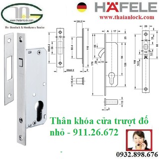 Thân khóa cửa trượt đố nhỏ - 911.26.672