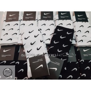 Tất Dài Full Logo Black And White