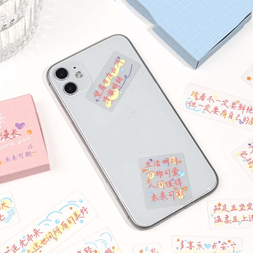 Miếng Dán Trang Trí Sổ Tay / Nhật Ký In Chữ Truyền Cảm Hứng Trung Quốc Chống Thấm Nước DIY