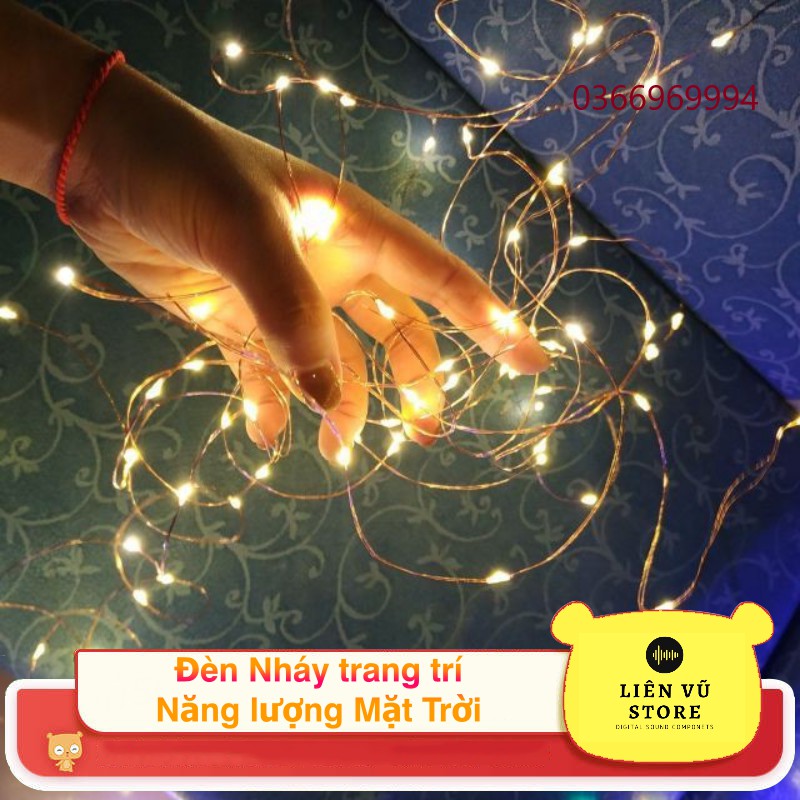 [10m - 20m] Dây Đèn Led Nháy Trang Trí Sử Dụng Năng Lượng Mặt Trời LIENVUSTORE LIENVU0294