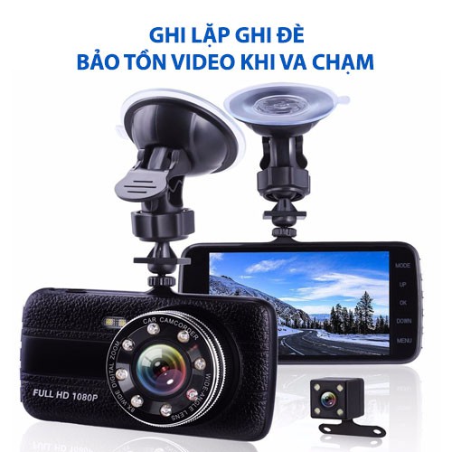 [HÀNG CHÍNH HÃNG] Camera hành trình ô tô X004 DVR Full HD 1080P TẶNG CAMERA LÙI 4 LED, CHỐNG NƯỚC, CHỐNG VA ĐẬP – BM90 | BigBuy360 - bigbuy360.vn