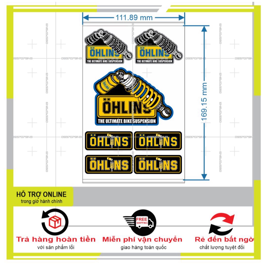 LOGO STICKER MINI DÁN XE MÁY L 08 - DUNG DECAL