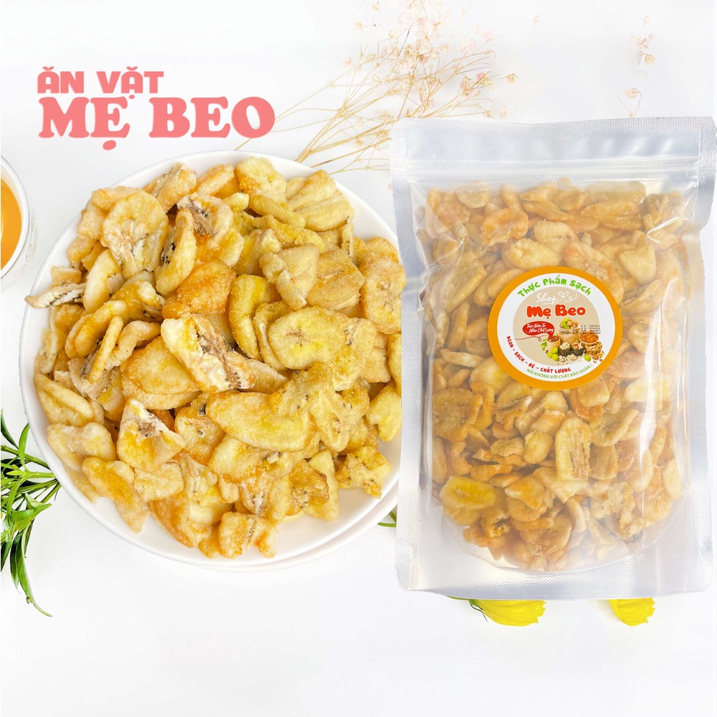 1Kg Chuối sấy giòn Đà Lạt loại Vở Vụn giòn ngon