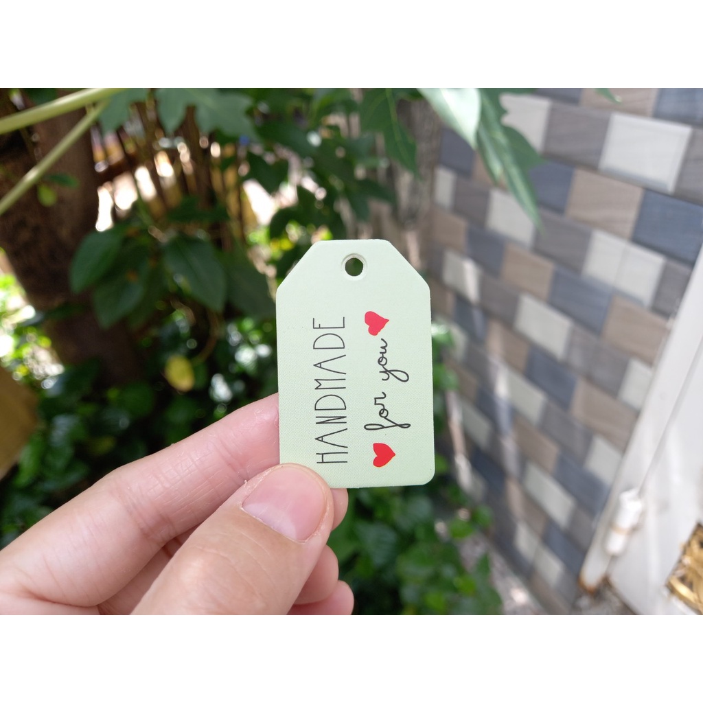 100 cái - Tag giấy  thank you dùng trang trí hộp quà tặng mùa lễ tết
