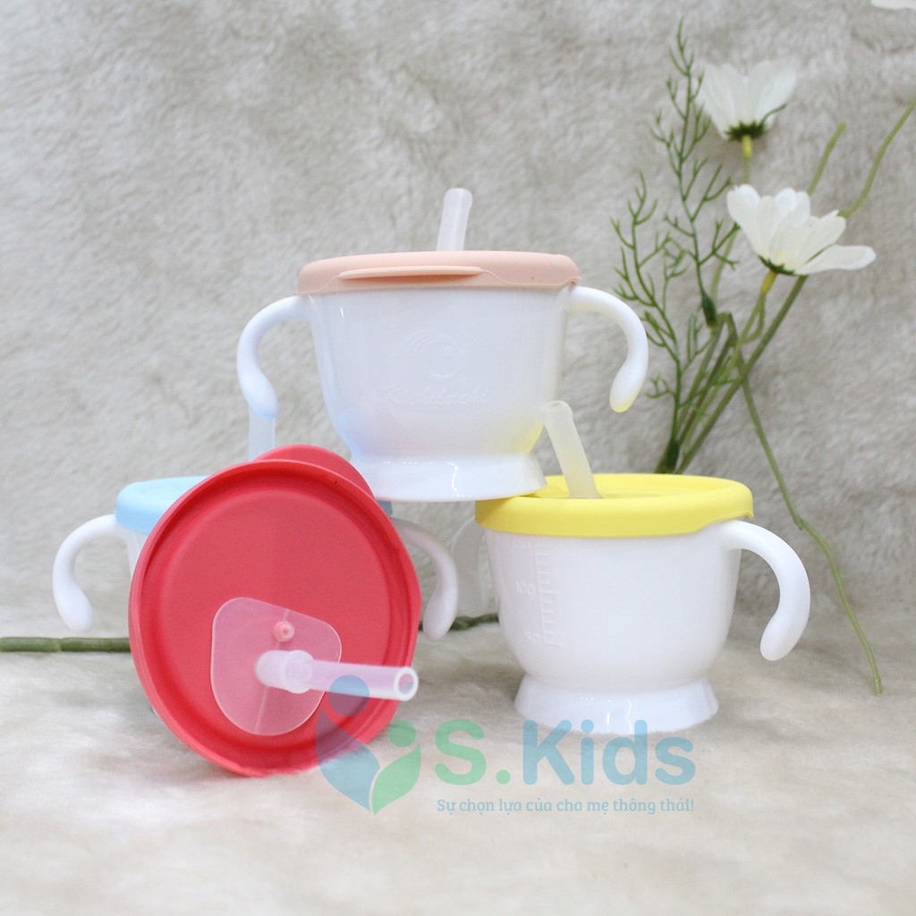 Cốc tập uống có ống hút 3 giai đoạn Kichilachi