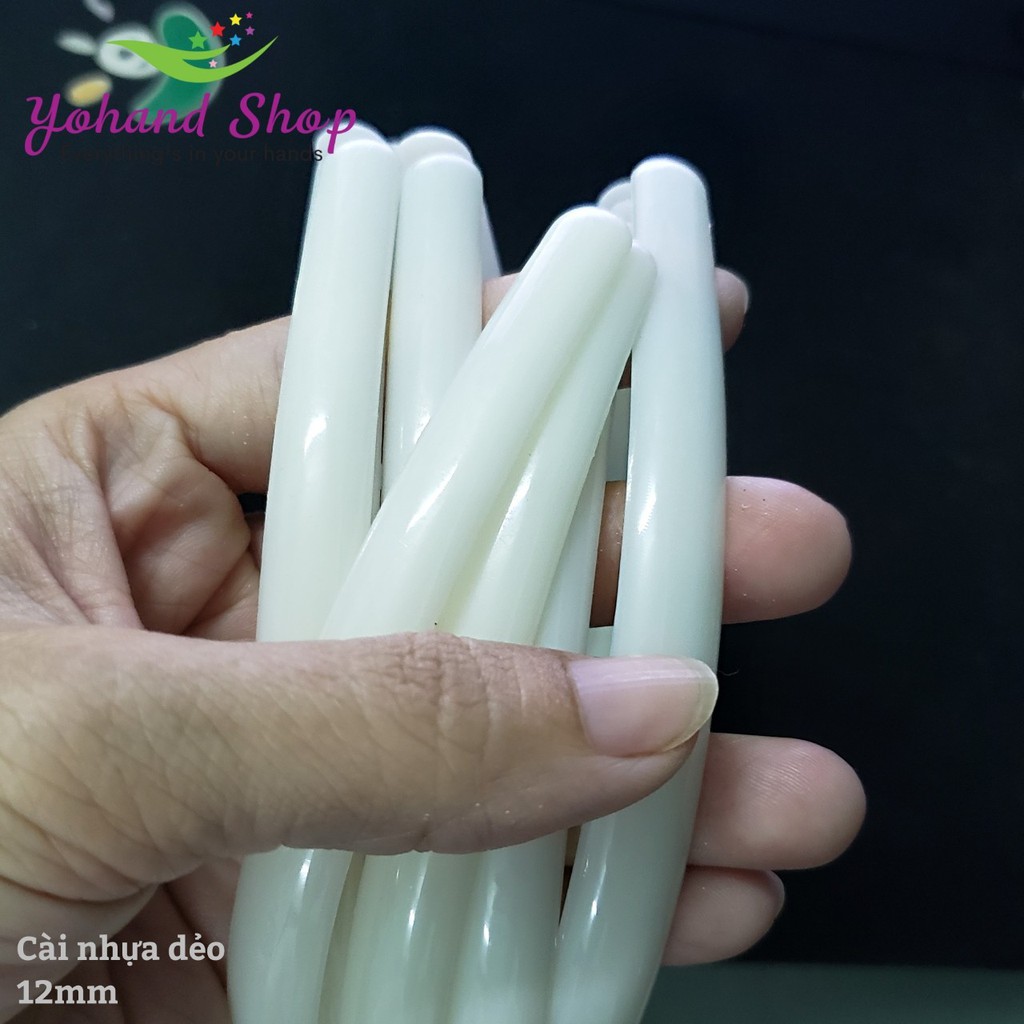 Cài tóc - Cài nhựa dẻo 12mm ( 5 cái)