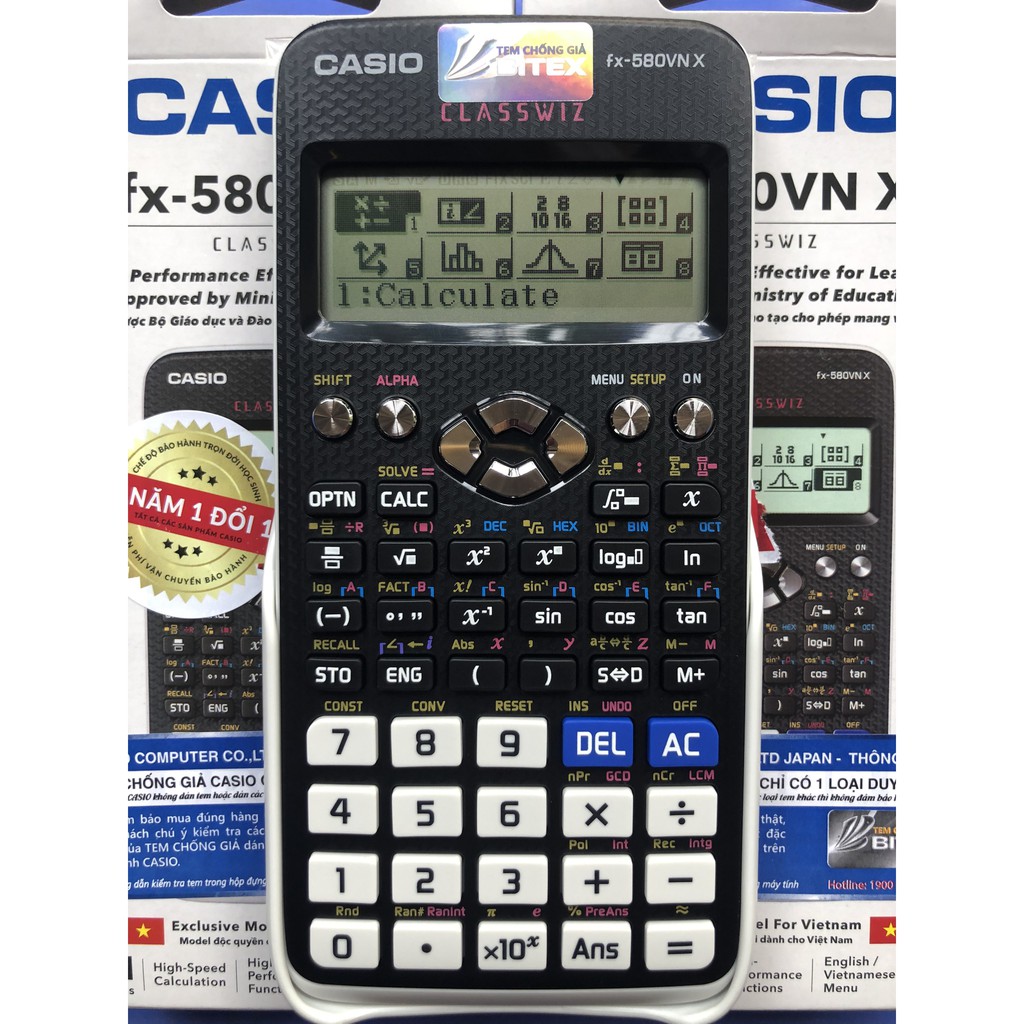 Máy tính Casio fx 580vnx chính hãng, máy tính cầm tay Casio || Công nghệ TVB