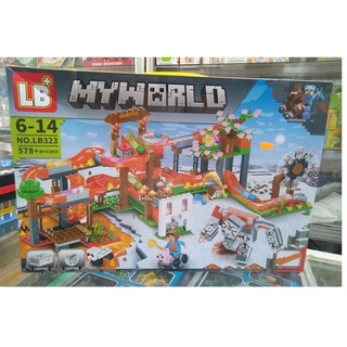 Lắp ráp xếp hình Mincraft Khu Vui chơi bi lăn LB323