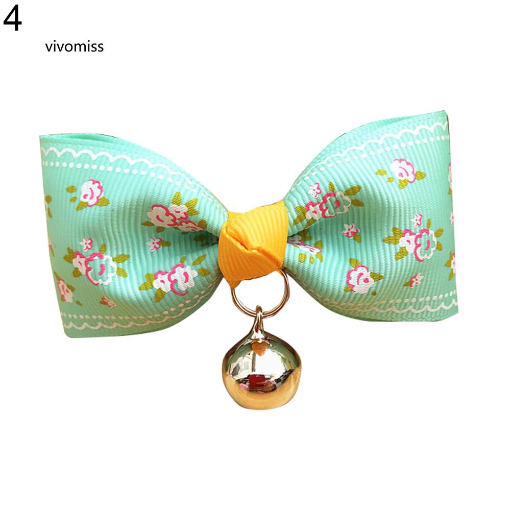 Vòng cổ hình nơ có lục lạc dễ thương cho thú cưng