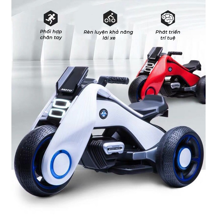 Xe máy điện cho bé NEXTIOO, xe máy điện, moto điện trẻ em nhập khẩu của NEXTIOO Hàng loại 1 /Pi 3.14