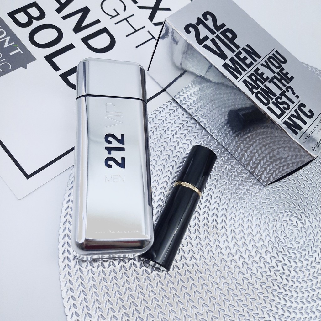 Nước Hoa Nam 212 Vip Men Bạc Chai 10ml, Hương Thơm Sử Dụng Quanh Năm Cho Các Chàng Trai | Thế Giới Skin Care