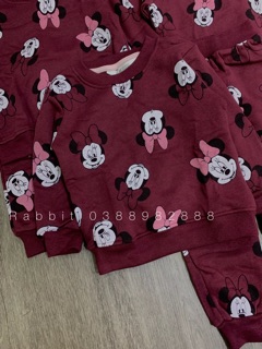 Bộ nỉ Mickey đỏ