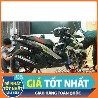 Gía sốc tem trùm xe nouvo 6 sx never more đen xám vàng