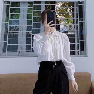 Áo sơ mi bèo tầng hàng QC