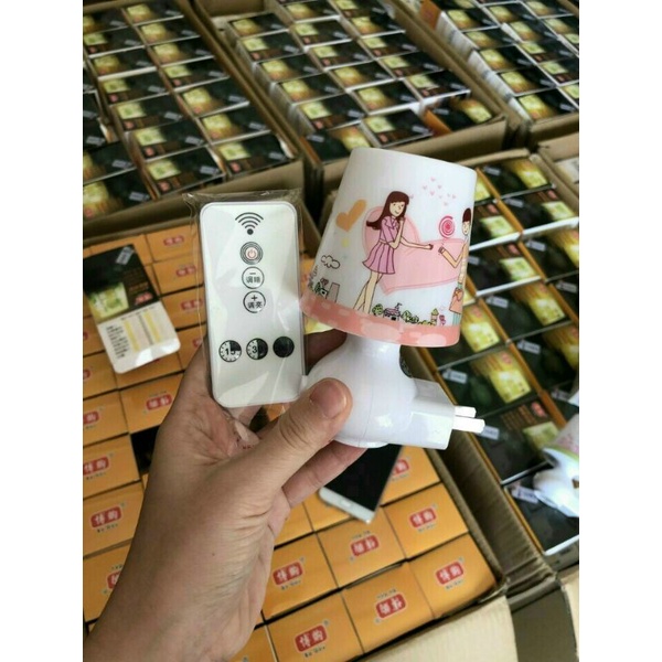 Đèn ngủ hình hoạt hình có điều khiển từ xa độc lạ