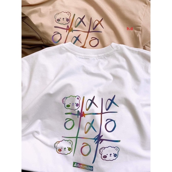 Áo thun Cờ Karo XOXTay Lỡ Dáng Rộng Oversize KuteUnisex chất cotton mềm mịnPhong cách Thể thao