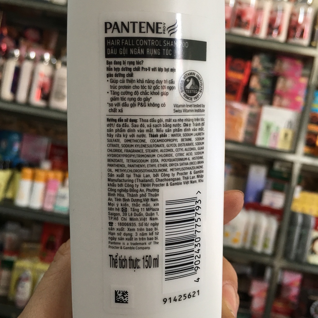 Dầu gội Pantene ngăn rụng tóc 150 ml