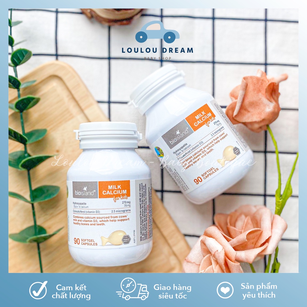 Canxi sữa Bio Island Canci Milk bổ sung cho bé từ 7 tháng tuổi 90 viên nội địa Úc [CHÍNH HÃNG]