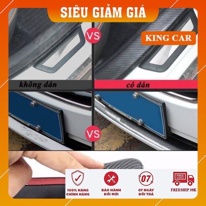 Nẹp dán cao su vân carbon, dải nẹp carbon trang trí và chống trầy xước xe ô tô - Shop KingCar