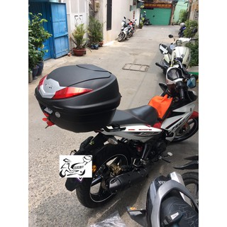 Thùng xe Exciter 150 mẫu Givi B360N và baga Exciter 150 , hàng  givi chính hãng, bảo hành 2 năm