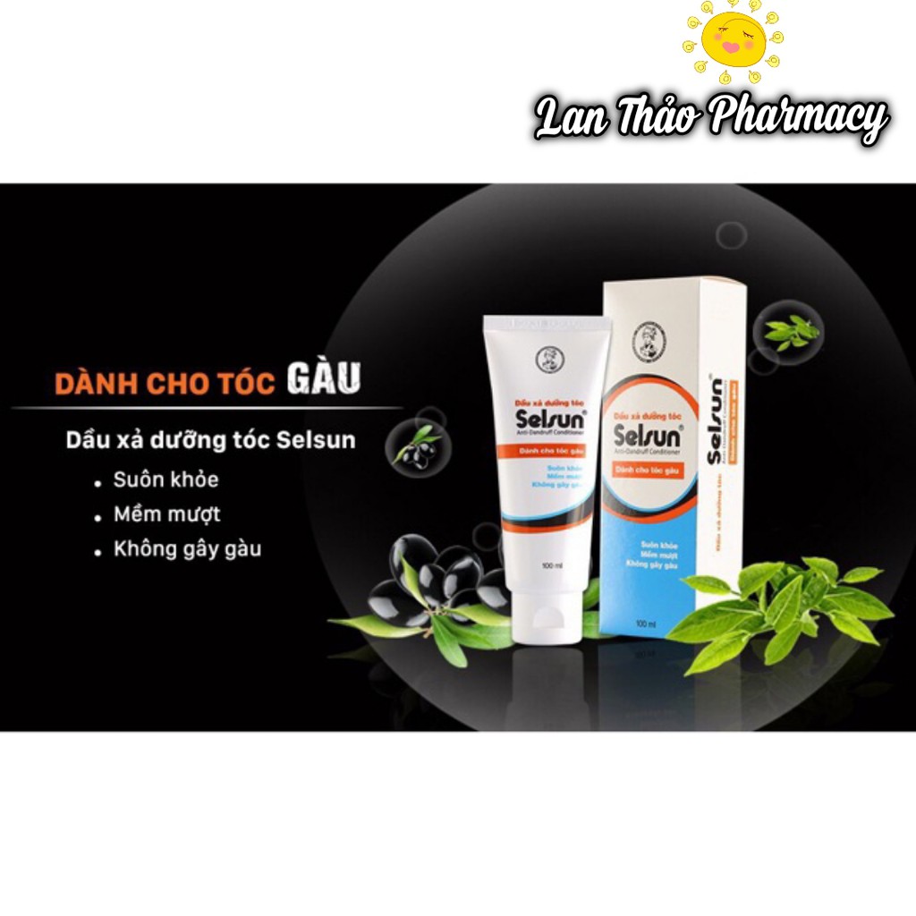 DẦU XẢ SELSUN 100ML CHÍNH HÃNG CHO DA ĐẦU SẠCH GÀU TÓC SUÔN MƯỢT HIỆU QUẢ