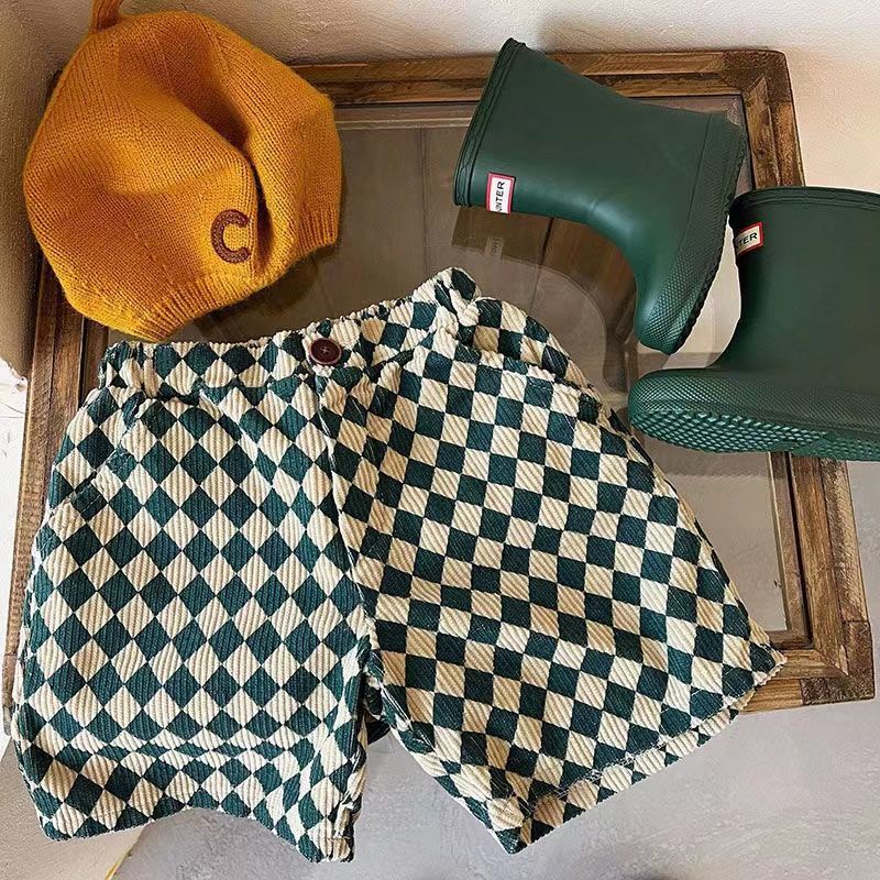 Quần Short Cotton Dáng Rộng Thoải Mái Phong Cách Hàn Quốc Cho Bé Trai / Gái