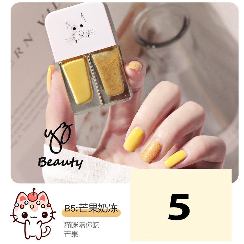 Full Set 2 Chai Sơn Móng Tay Nhũ + Lì Fairy's Gift 2 màu * 6ML - YZ05