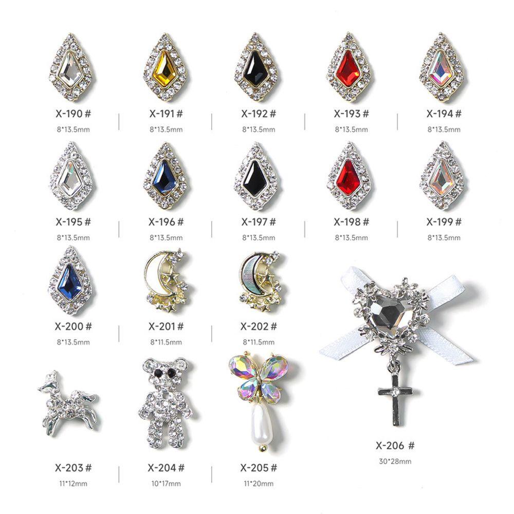 Phụ Kiện Trang Trí Móng Tay Xinh Xắn|Phụ Kiện Trang Trí Móng Tay 3D Hình Nơ / Mặt Trăng / Giọt Nước Thời Trang Sang