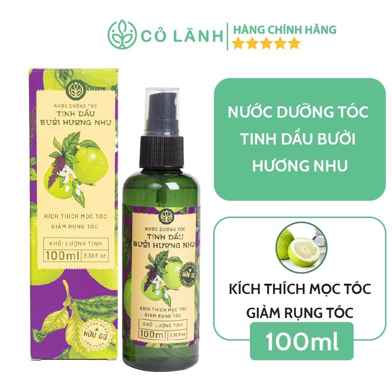 Tinh dầu bưởi sả hương nhu Cỏ Lành 100ML - Giúp mọc tóc, giúp tóc bóng khoẻ và chắc đẹp dạng xịt tiện dụng 100ml