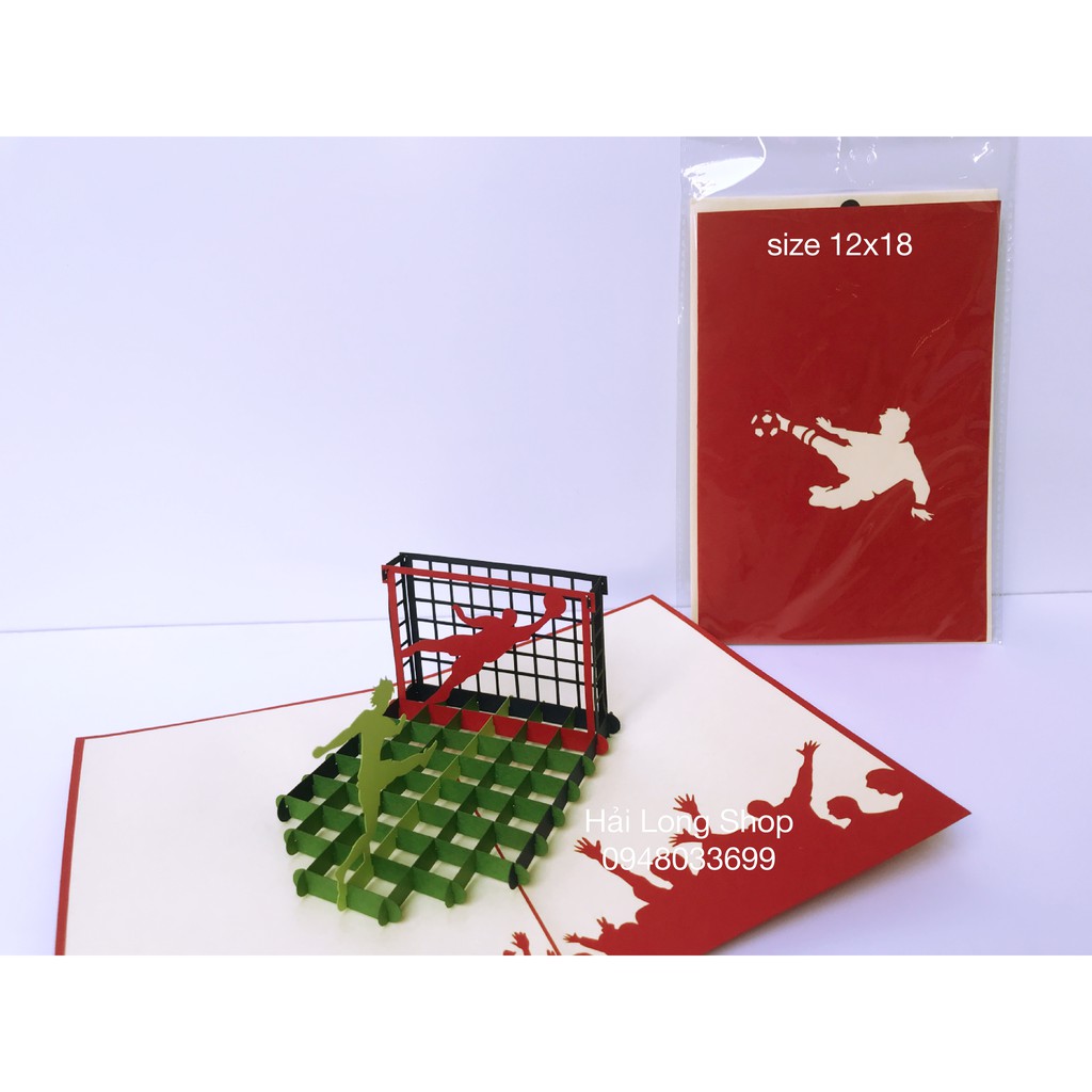 Bóng Đá - Football - Thiệp 3D