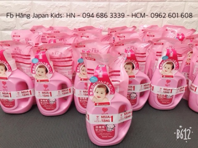 Nước giặt Arau Baby Nhật Bản - Mua 1 tặng 1