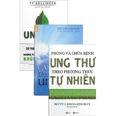 Sách - COMBO PHÒNG VÀ CHỮA BỆNH UNG THƯ (BỘ 3 CUỐN)