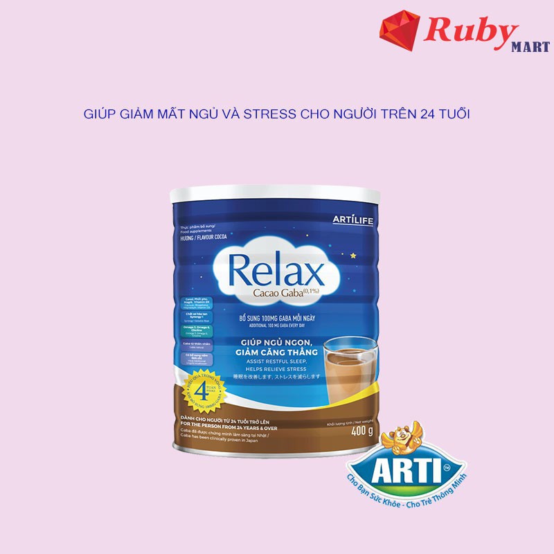 Sữa Bột Arti Relax Gaba cải thiện chứng mất ngủ