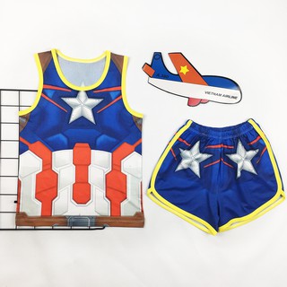 Quần áo trẻ em siêu nhân cho bé trai, siêu nhân nhện , Spiderman, Superman, Batman,bộ đồ bộ đồ siêu anh hùng 3DTE - 047