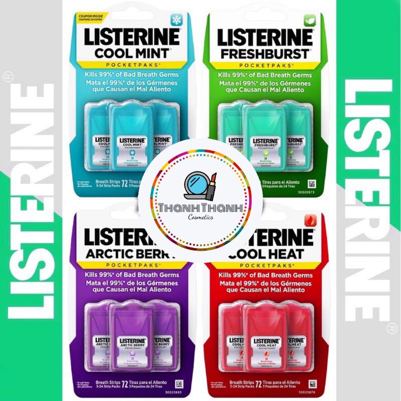 MIẾNG NGẬM THƠM MIỆNG LISTERINE
MÁT LẠNH , SẢNG KHOÁI VÀ TỰ TIN NÓI CƯỜI