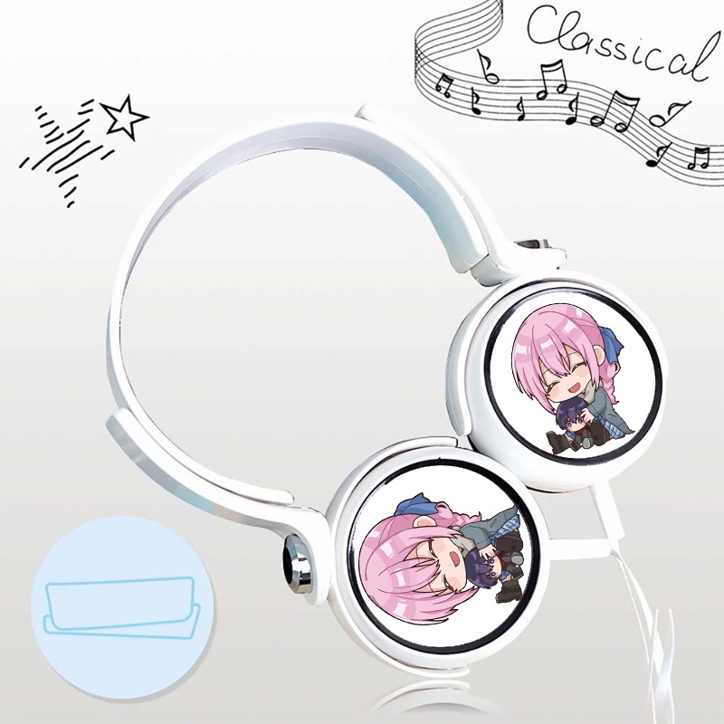 Tai nghe chụp IN HÌNH Shikimori-san Bạn gái tôi không chỉ dễ thương thiết kế thông minh cắm dây có mic anime chibi