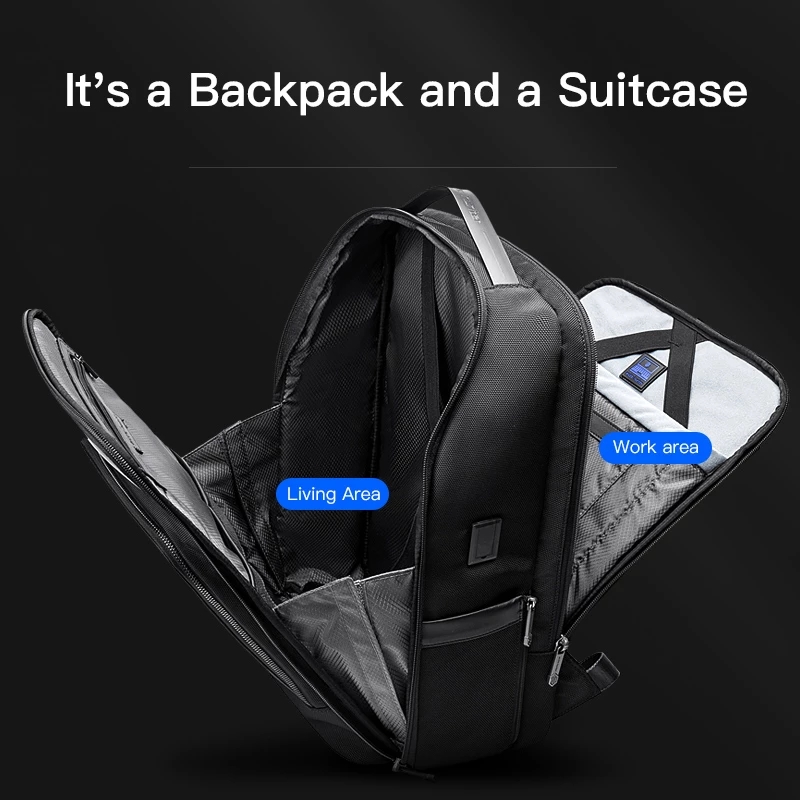 ARCTIC HUNTER  Multifunctional Backpack 15.6&quot;Laptop Bag Men's Anti-Theft Business Bag Waterproof Travel Bag  with USB External Charge