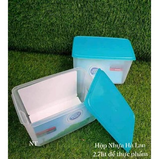 Hộp Nhựa bảo quản thực phẩm 2.7lit hàng khuyến mãi sữa Hà Lan