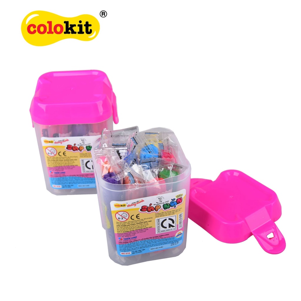 Đất nặn Thiên Long MC-016 - Sáp nặn 12 màu Colokit MC016