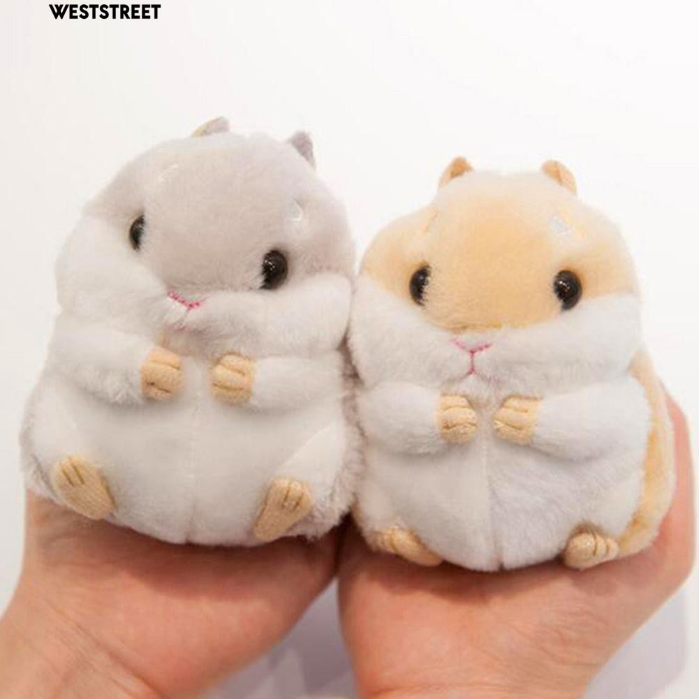 Móc chìa khóa hình chuột Hamster nhồi bông đáng yêu