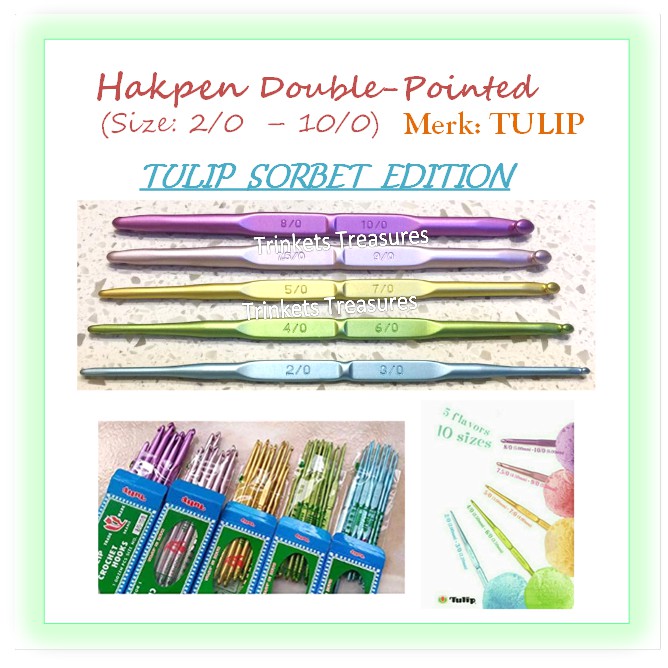Kim Móc Len Hai Đầu Nhọn Hình Hoa Tulip Hakpen - Nhiều Màu Sắc Bằng Nhôm