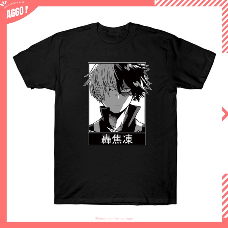 HOT - Mẫu áo thun My Hero Academia Shoto Todoroki Anime giá rẻ