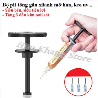 Bộ pit tông gắn xilanh lấy mỡ hàn , keo uv | Siêu tiện lợi