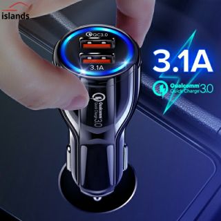 Tẩu sạc nhanh 35w qualcomm ( tặng cáp sạc chống đứt 3 cổng)