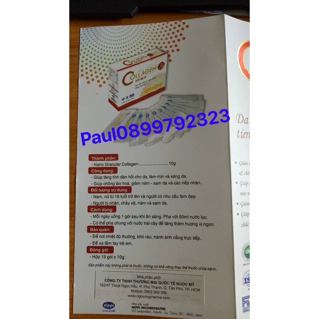 BỘT UỐNG NANO COLLAGEN FCP AK-G