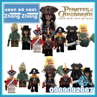 Đồ chơi Xếp hình mô hình Cướp vùng Caribe Jack Sparrow trong Pirates of the Caribbean Minifigures KSZ 518