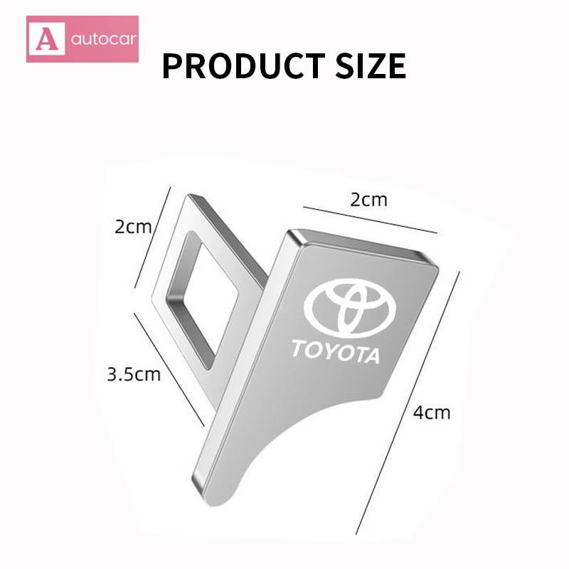 Chốt Khóa Dây Đai An Toàn Cho Xe Hơi Toyota Corolla Camry Hilux Vios Fortuner CHR RAV4