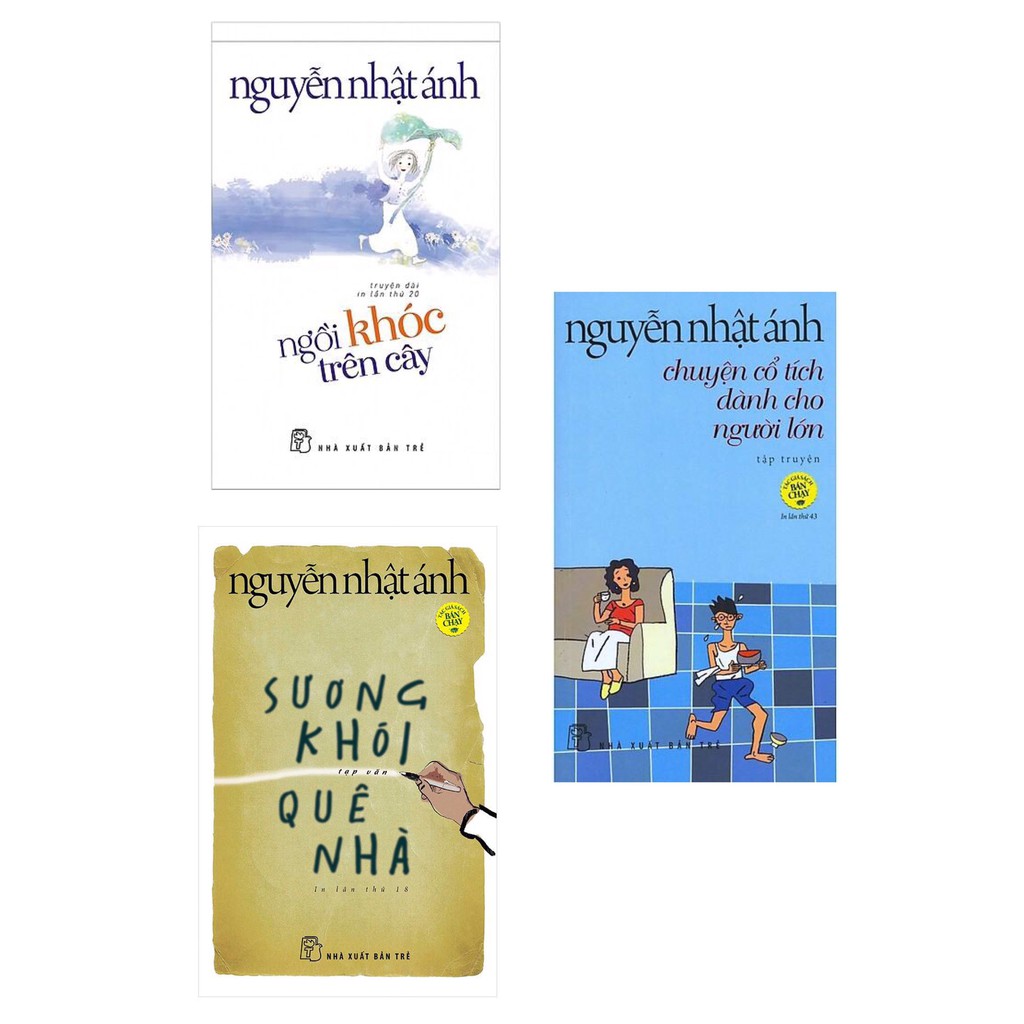 Sách Combo 3c :  Ngồi Khóc Trên Cây ( tb )  + Sương Khói Quê Nhà ( tb ) + Chuyện Cổ Tích Dành Cho Người Lớn ( tb )